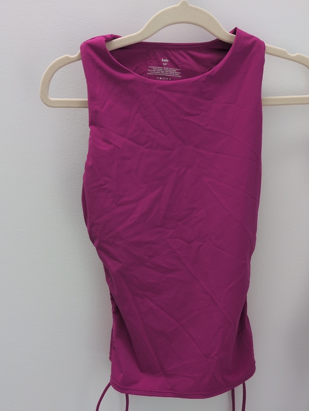 NWOT Knix Sculp Fuchsia Tankini Top - S